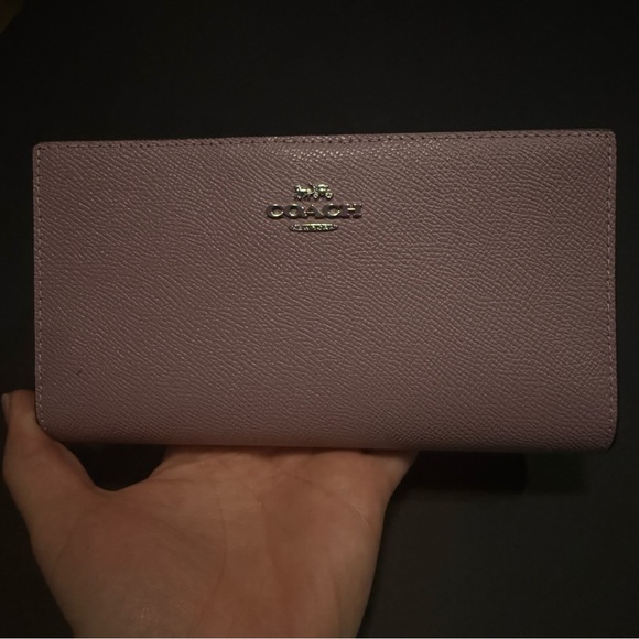 Coach Lilac purple Women's Slim Wallet durable chic crossgrain leather - Picture 10 of 10
